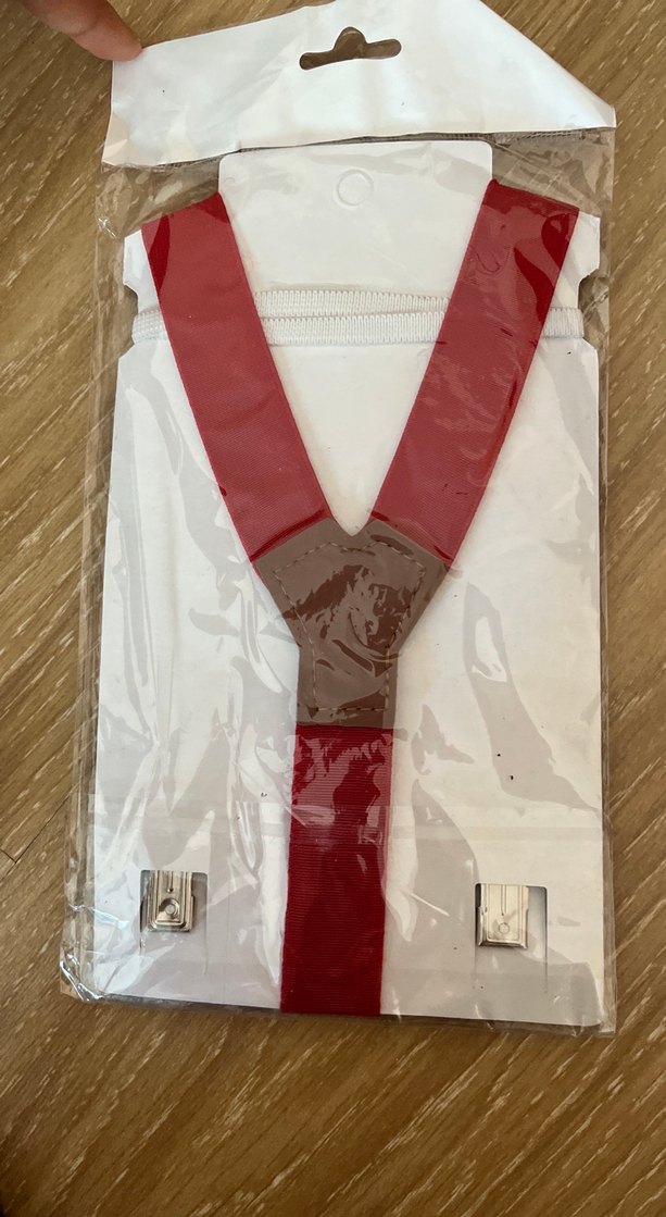 Bordo Erkek Askı ve Papyon Seti - Görsel 2