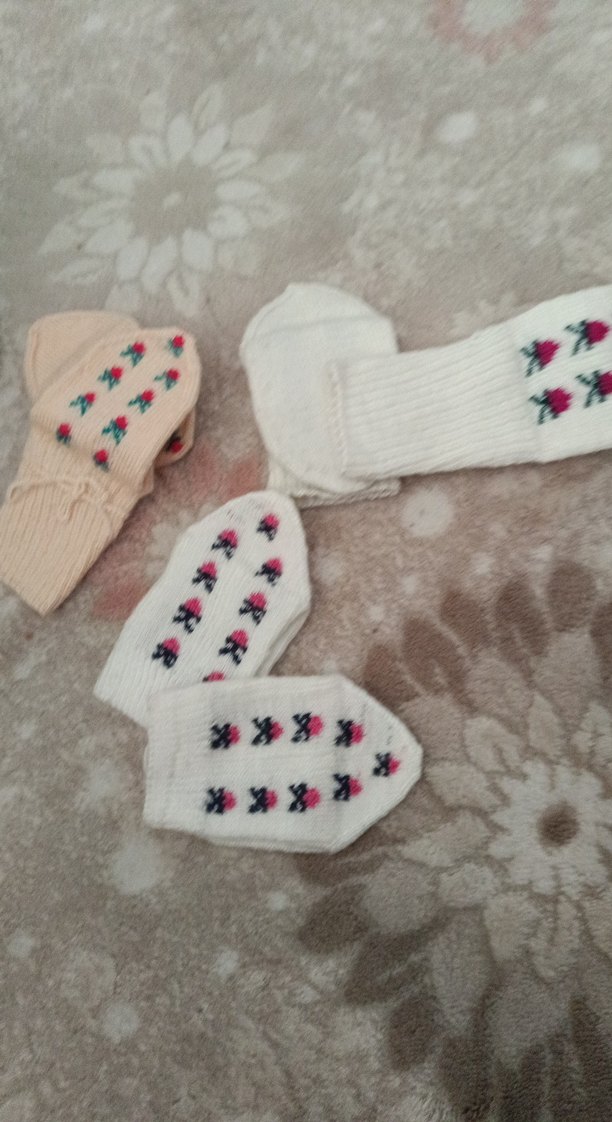 Nakışlı el  Örgüsü çoraplar - Görsel 3