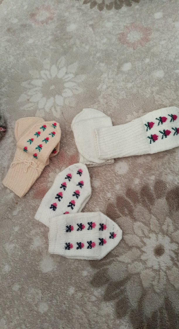 Nakışlı el  Örgüsü çoraplar - Görsel 4