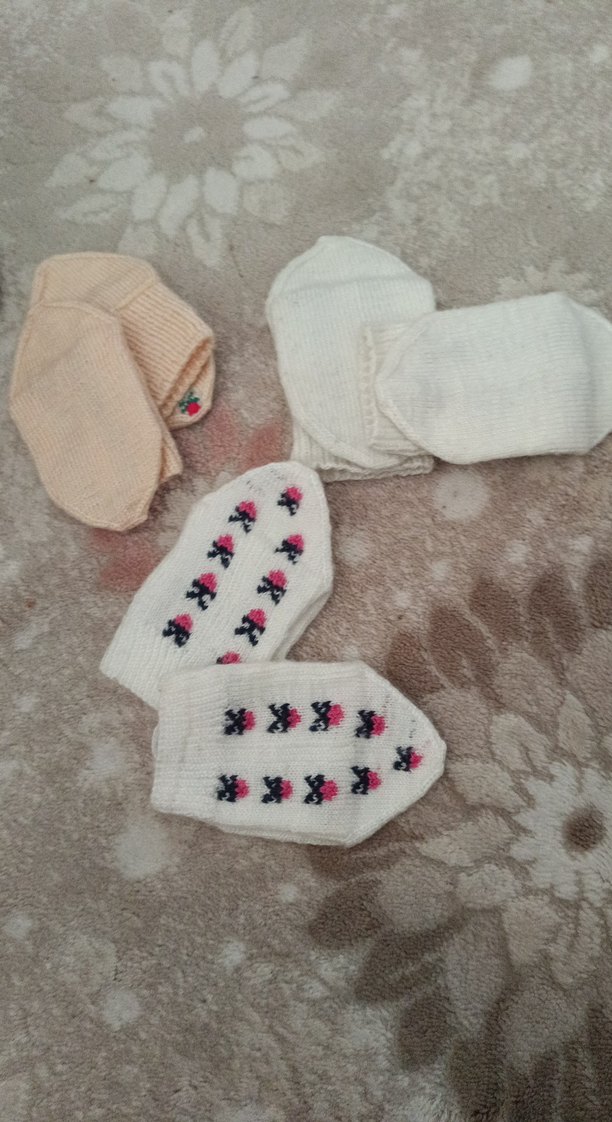 Nakışlı el  Örgüsü çoraplar - Görsel 2