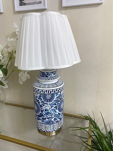 Blue blanc abajur