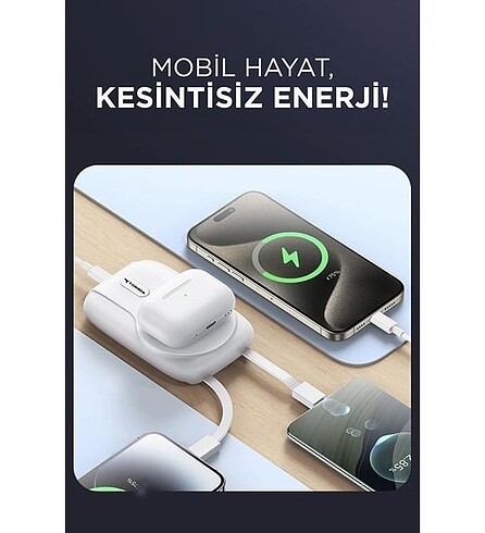  Beden Manyetik Kablosuz Powerbank Magsafe