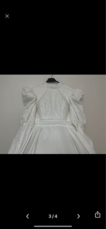 Özel dikim tesettür gelinlik - Görsel 3