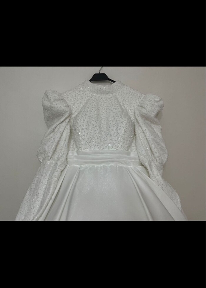 Özel dikim tesettür gelinlik - Görsel 3