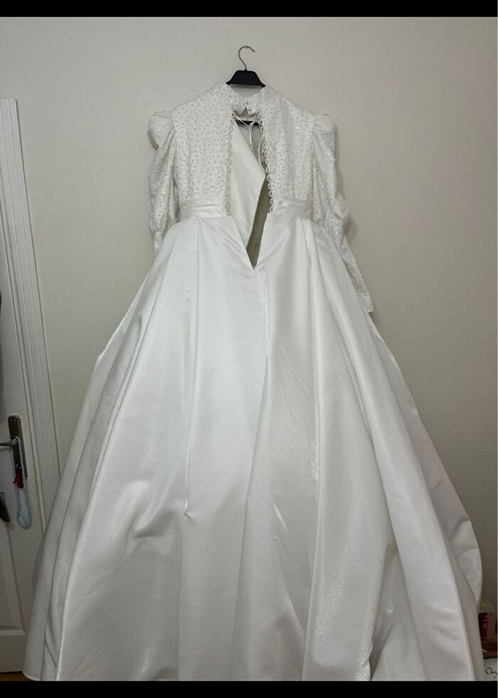 Özel dikim tesettür gelinlik - Görsel 2