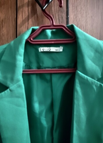 l Beden yeşil Renk Blazer ceket