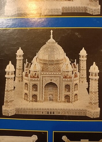 Beden Renk 3D Yapboz Taj Mahal