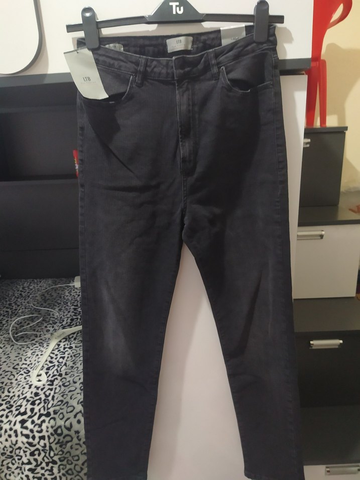 siyah kot pantolon - Görsel 2