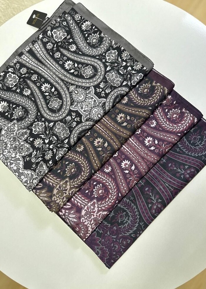 Pamuklu etro desen şal  - Görsel 2