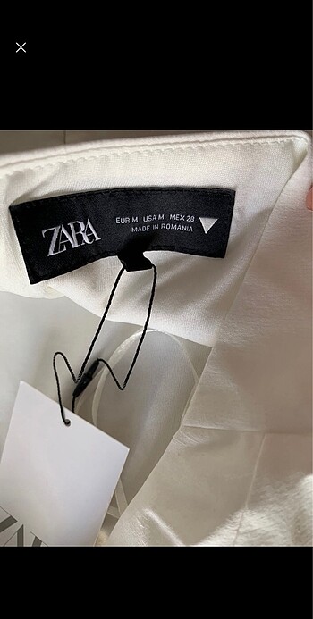m Beden beyaz Renk Zara kırık beyaz elbise