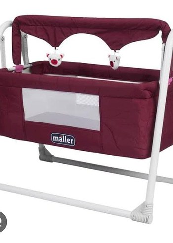 Bordo Maller Bebek Beşiği