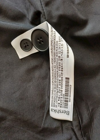 s Beden siyah Renk Bershka Deri Blazer Ceket