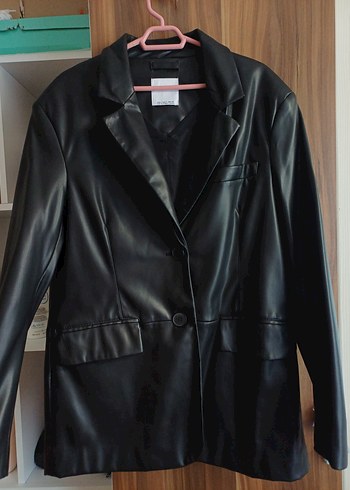 Bershka Deri Blazer Ceket