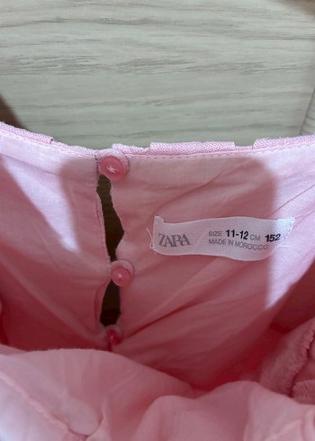 Zara Kız Çocuk keten elbise.