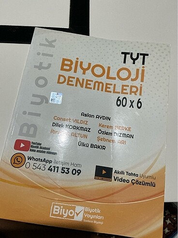 Biyotik Tyt biyoloji denemeleri