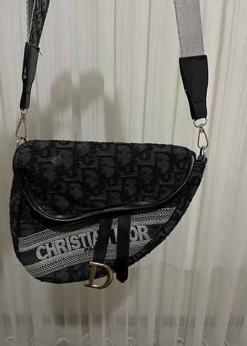 Christian Dior Baskılı Gri Kadın Çanta Askısı - Görsel 2