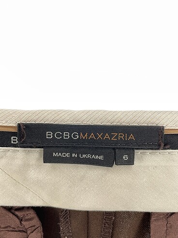 38 Beden kahverengi Renk BCBG Maxazria Düz Kesim %70 İndirimli.