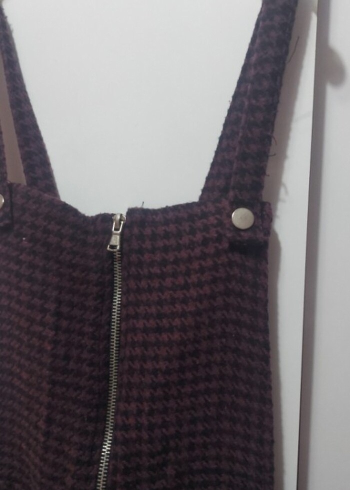 Mürdüm kaz ayağı salopet - Görsel 2