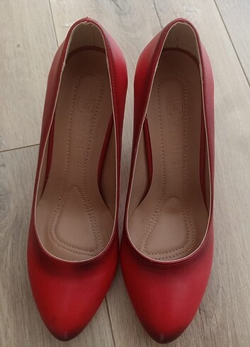 36 Beden kırmızı Renk Topuklu ayakkabı 