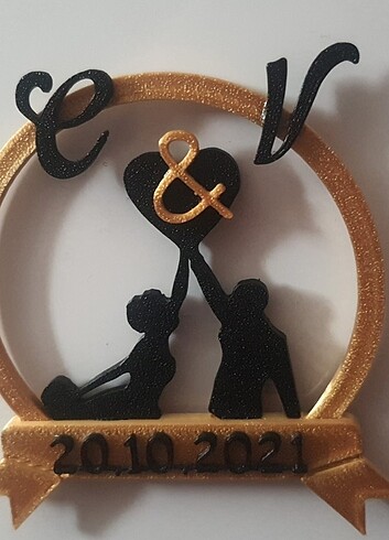 Düğün hediyelik magnet - Görsel 2