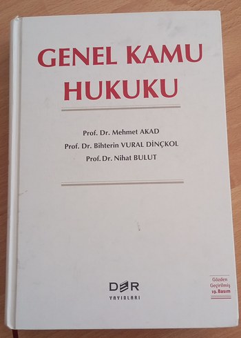 Genel Kamu Hukuku - Prof. Dr. Mehmet Akad