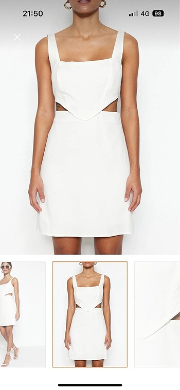 Beyaz elbise - Görsel 5