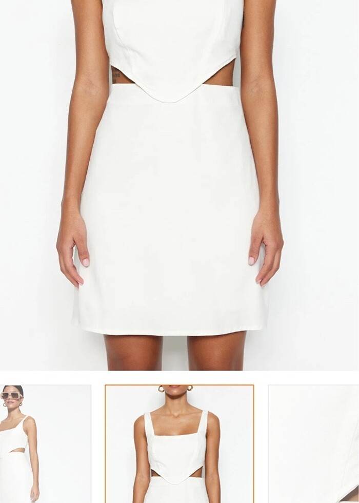 Beyaz elbise - Görsel 5