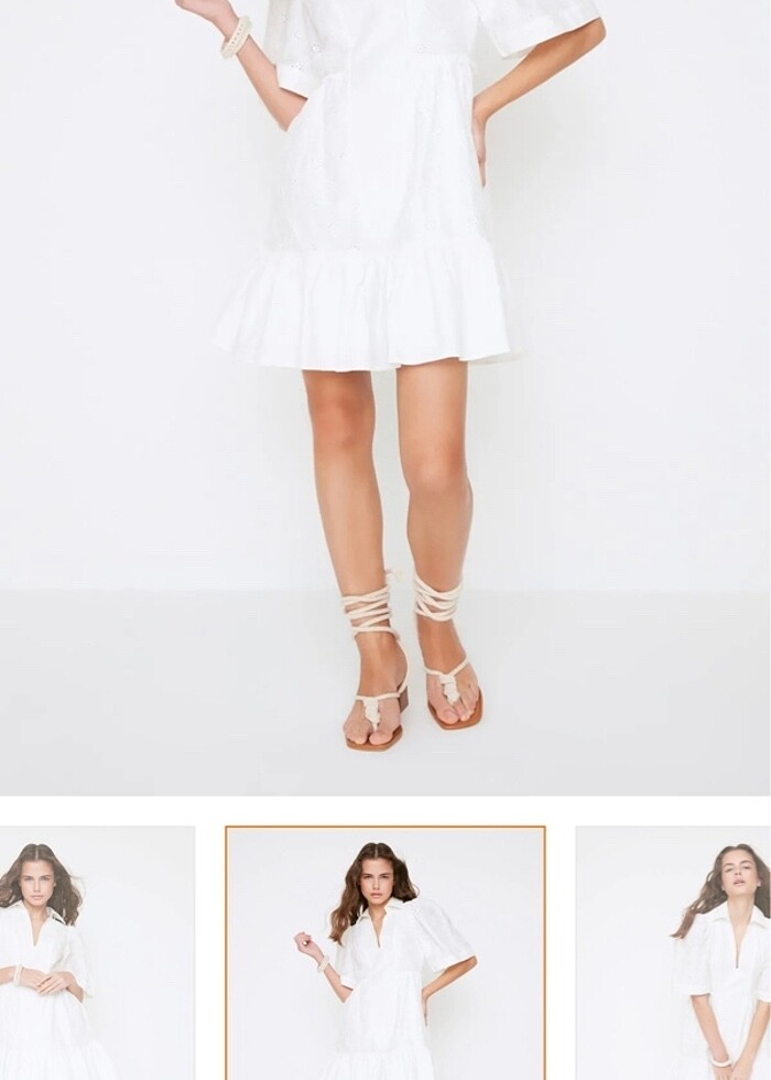 Beyaz elbise - Görsel 4