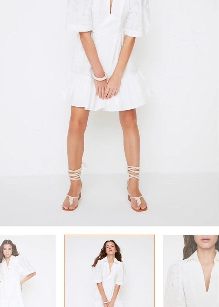 Beyaz elbise - Görsel 5