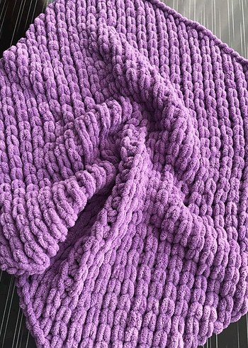 Bej,Örgü  Battaniyesi.renk seçilebilir özel olarak yapilmaktadir - Görsel 2