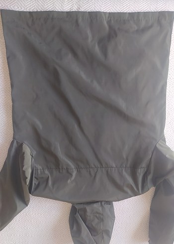 Haki Erkek Uzun Kollu Fermuarlı Yağmurluk - Görsel 3