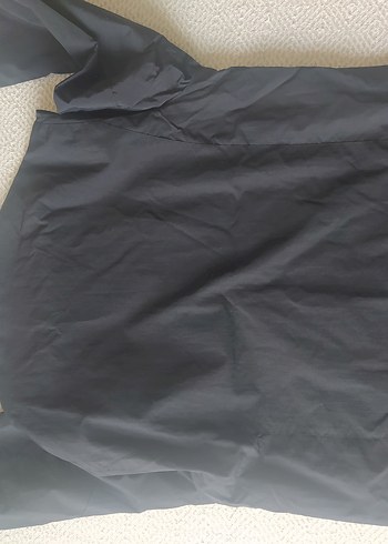 Fermuarlı, Yüksek Yakalı Siyah Erkek Yağmurluk - Görsel 3