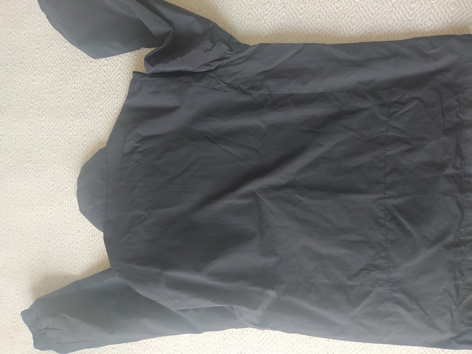 Fermuarlı, Yüksek Yakalı Siyah Erkek Yağmurluk - Görsel 3