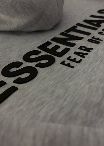 Essentials Hoodie Grey - Görsel 2