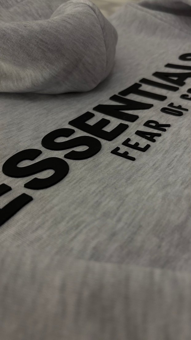 Essentials Hoodie Grey - Görsel 2