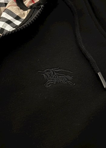 Burberry Zip Hırka Siyah - Görsel 5