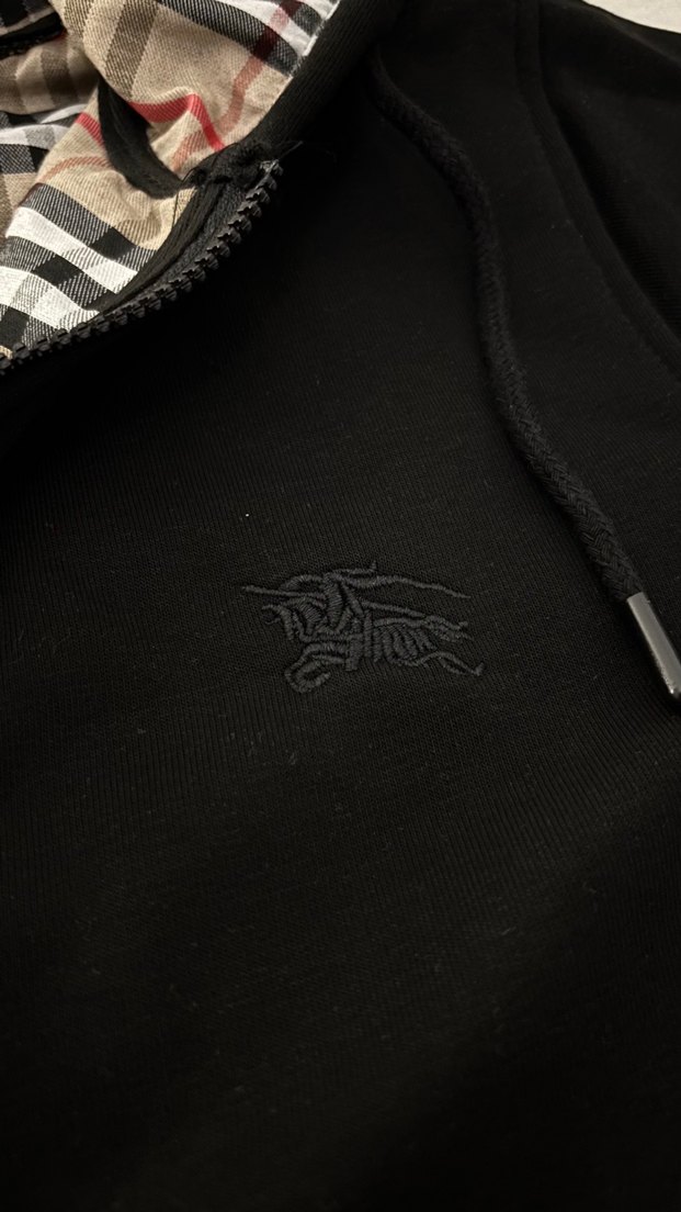 Burberry Zip Hırka Siyah - Görsel 5