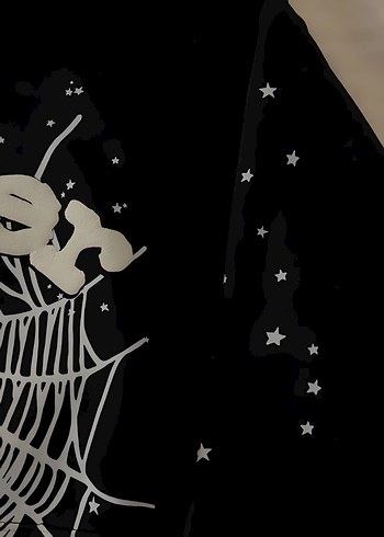 Sp5der OG Web Hoodie Black - Görsel 2