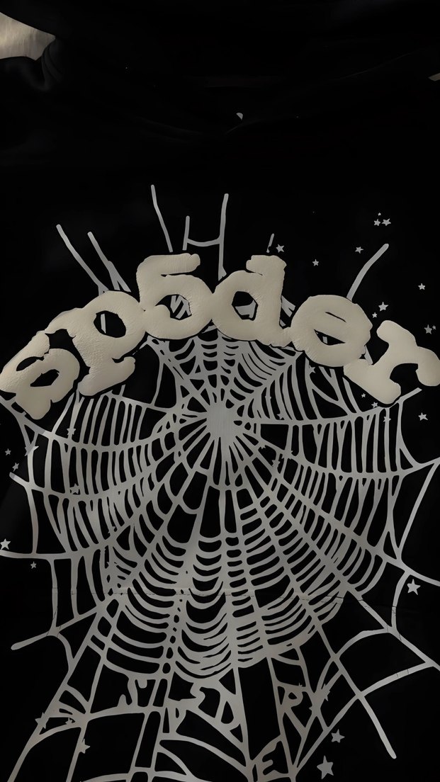 Sp5der OG Web Hoodie Black - Görsel 3