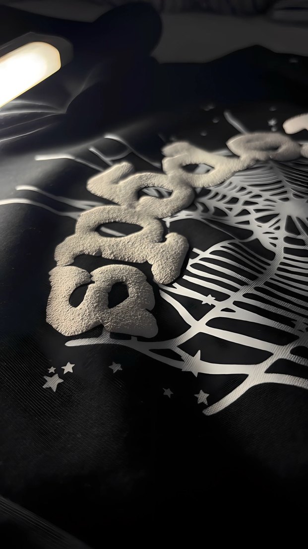 Sp5der OG Web Hoodie Black - Görsel 4