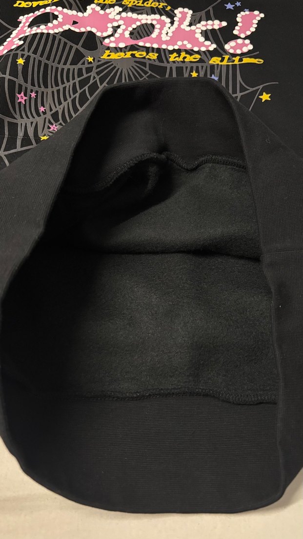 Sp5der Punk Hoodie Black - Görsel 4