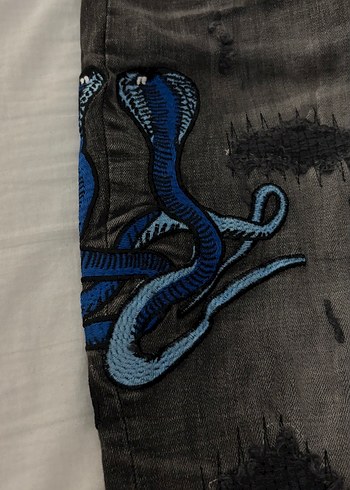 Amiri Jeans Blue Snake - Görsel 2