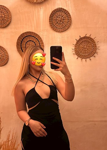 Siyah Deri Halter Yaka Midi Elbise - Görsel 2