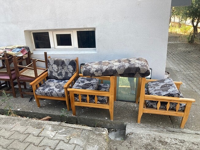  Beden Ahşap koltuk takımı