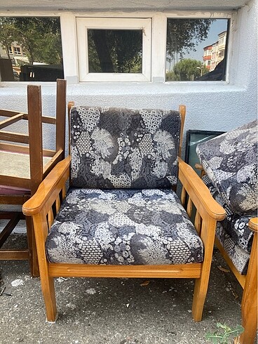 Ahşap koltuk takımı