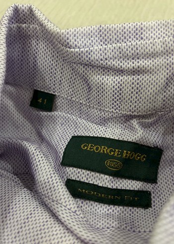 Mor detaylı erkek klasik Gömlek - Görsel 2