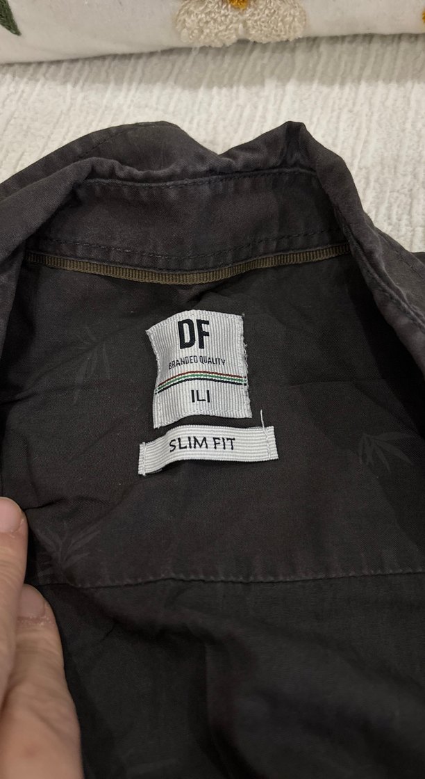 Düğmeli Kahverengi Erkek  Gömlek - Görsel 2