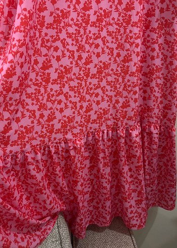 Pembe Renkli Uzun Elbise - Görsel 3