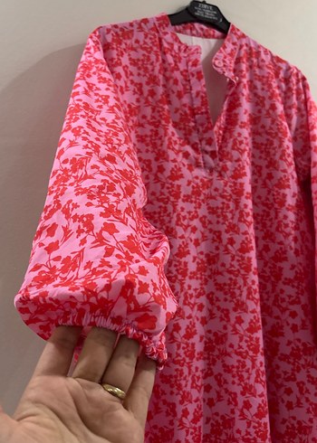 Pembe Renkli Uzun Elbise - Görsel 2