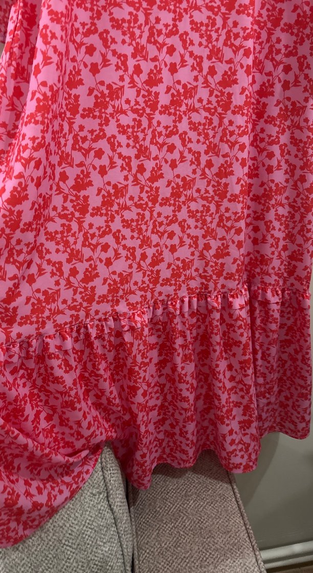 Pembe Renkli Uzun Elbise - Görsel 3